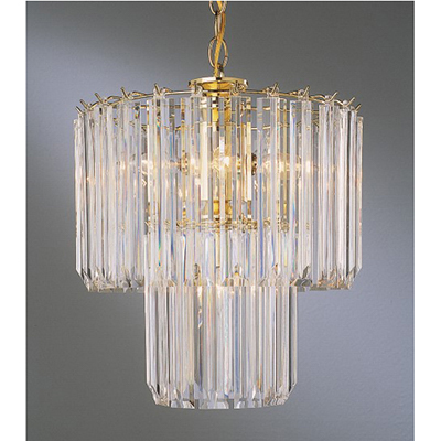Trans Globe Lighting 9646 PB 5 Light Chandelier in Polished Brass